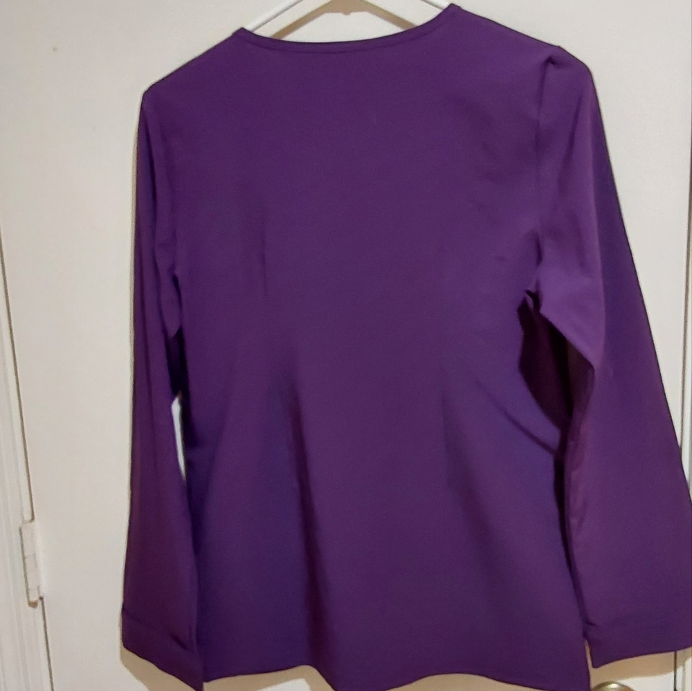 🌺 NEW Easy Stretch Long Sleeved Scrub Top - Picture 5 of 8